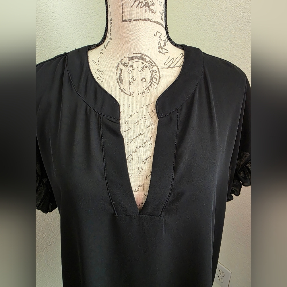 New York & Company Blouse with Ruffle Sleeves - Picture 5 of 6